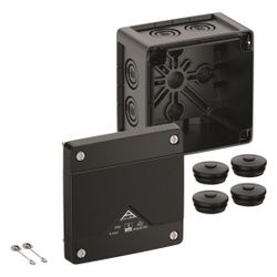 Spelsberg Abzweigkasten Abox Pro 040-L/sw quadratisch, 102x102x70mm, IP66/IP67/IP69... SPELSBERG-40400001 4013902662647 (Abb. 1)