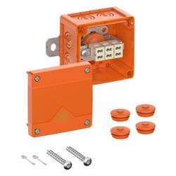 Spelsberg Kabelabzweigkasten WKE 2 Duo 3x4mm2, 100x100x70mm, IP66, E90, orange... SPELSBERG-86740001 4013902631117 (Abb. 1)