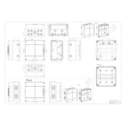 Spelsberg Automatenkasten AK 09, 200x200x122mm, 9TE, 1 Reihe, IP65, Kunststoff, Gra... SPELSBERG-73540901 4013902063154 (Abb. 1)