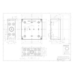 Spelsberg Leergehäuse TK PS 1818-9-m, IP66, 180x182x90mm, Grau... SPELSBERG-10540701 4013902861194 (Abb. 1)