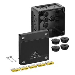 Spelsberg Abzweigkasten Abox Pro 025-2,5/sw, 92x92x60mm IP66/IP67/IP69 450V 5-polig... SPELSBERG-40202001 4013902662135 (Abb. 1)
