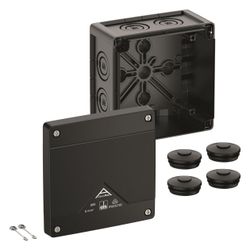 Spelsberg Abzweigkasten Abox Pro 060-L/sw, 127x127x75mm, IP66/IP67/IP69, Kunststoff... SPELSBERG-40600001 4013902664399 (Abb. 1)