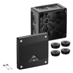 Spelsberg Abzweigkasten Abox Pro 040-L/sw quadratisch, 102x102x70mm, IP66/IP67/IP69... SPELSBERG-40400001 4013902662647 (Abb. 1)