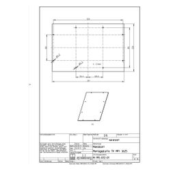 Spelsberg Montageplatte TK-MPI 3625, 2,5mm Höhe, 331mm Breite, gelocht, unbehandelt... SPELSBERG-19501201 4013902152193 (Abb. 1)
