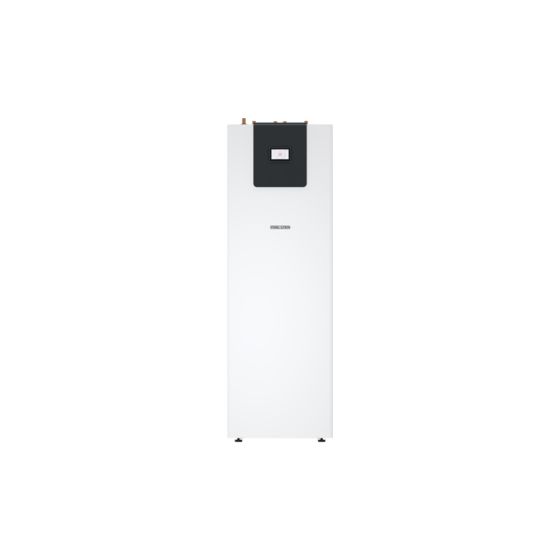 Stiebel Eltron kompakte Sole-Wasser-Wärmepumpe WPE-I 07 HW 400 Plus KM R452B, Wärmeleistung 7,35kW bei B0/W35, Weiß