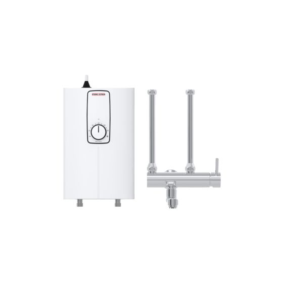 Stiebel Eltron Kompakt-Durchlauferhitzer DCE 11/13 H 11/13kW Leistung bei 400V mit MEKD, Weiß