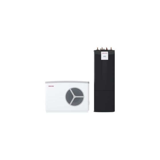 Stiebel Eltron Luft-Wasser-Wärmepumpe WPL-A 05 HK Premium compact duo Set 1.1, R454C 3,3kW bei A-7/W35