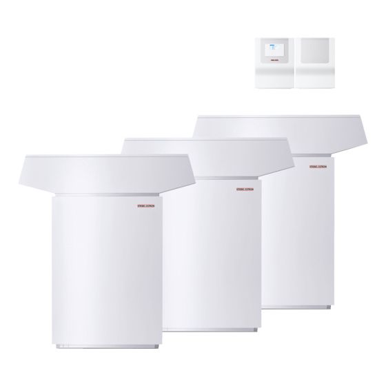 Stiebel Eltron Luft-Wasser-Wärmepumpe WPL 24 A 3er Set, R410A 12,9kW bei A-7/W35
