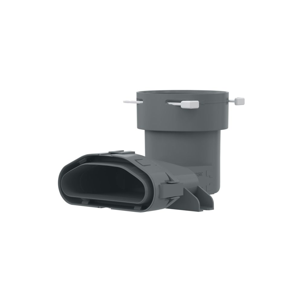 Stiebel Eltron Luftverteilsystem LVE ÜB-O-4 Übergangsbogen auf DN 75, oben... STIEBEL-205755 4017212057551 (Abb. 2)