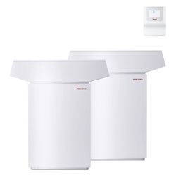 Stiebel Eltron Luft-Wasser-Wärmepumpe WPL 24 A 2er Set, R410A 12,9kW bei A-7/W35... STIEBEL-206879 4017212068793 (Abb. 1)