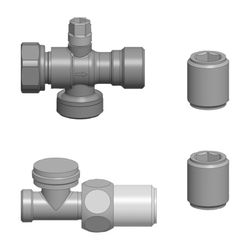 Stiebel Eltron Wasseranschluss-Zubehör Kreuzstück und T-Stück... STIEBEL-289736 4017212897362 (Abb. 1)
