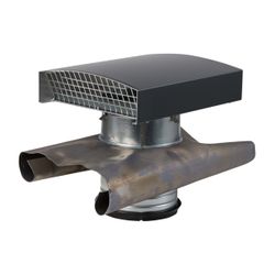 Stiebel Eltron Dachdurchführung für Schrägdach, Aluminiumhaube, DN 160... STIEBEL-170016 4017211700168 (Abb. 1)
