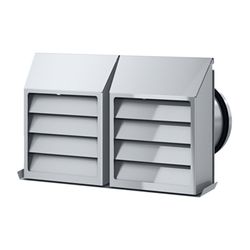 Stiebel Eltron Ansaug-Ausblasgitter KWG 125, Stahlblech pulverbeschichtet... STIEBEL-239139 4017212391396 (Abb. 1)