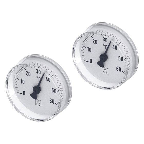 Tece floor Thermometer, Set für Komfort Heizkreisverteiler, 0-60 Grad C