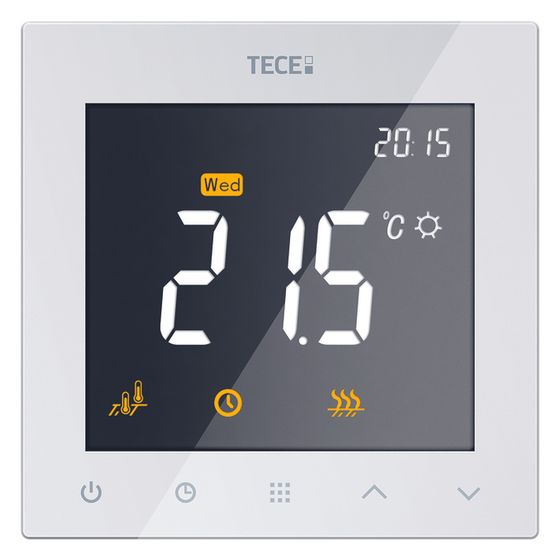 Tece floor Raumthermostat mit LC-Display, RT-D UP-230V, Weiß, 77410062