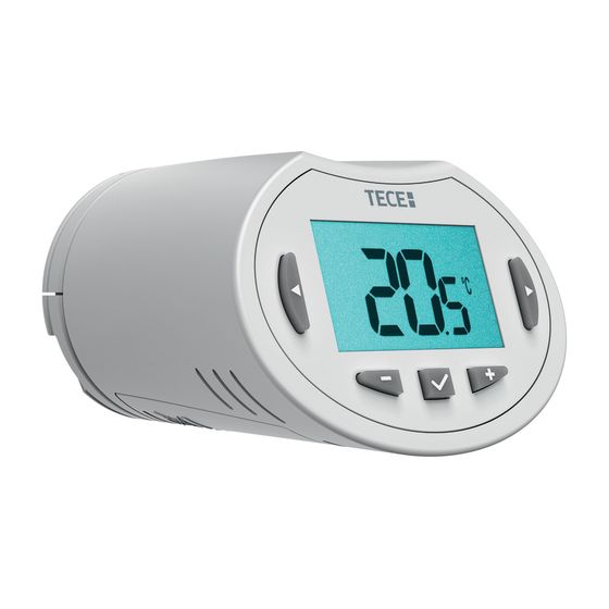 Tece floor Heizkörper-Thermostatkopf SH-RC Display