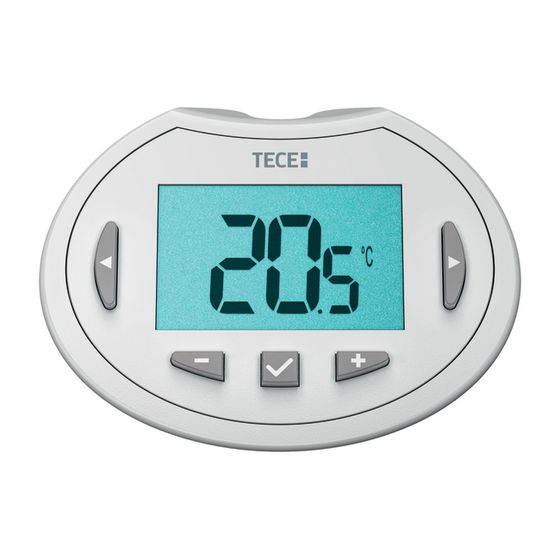 Tece floor Heizkörper-Thermostatkopf SH-RC Display