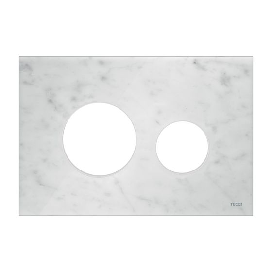 Tece loop Blende für WC-Betätigungsplatte, Marmor weiß
