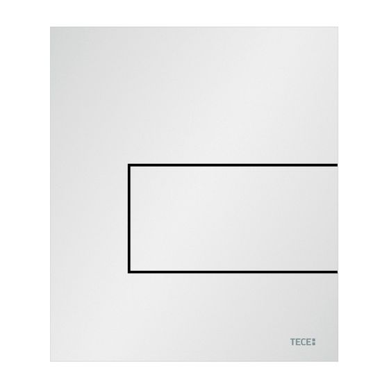 Tece square Urinal-Betätigungsplatte mit Kartusche, Metall Mattweiß