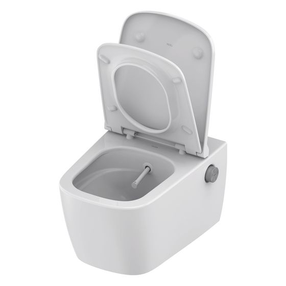 Tece one Set Warm-/Kaltwasser und Dusch-WC/WC Sitz Tece neo/one mit Deckel slim