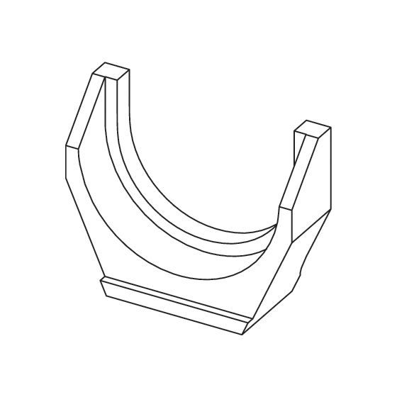 Tece flex PMA 40 63 Pressgabel 63mm Druckhülse