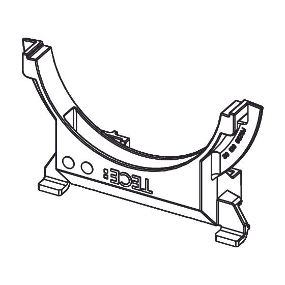 Tece box Ablaufbogenhalter für Octa-Spülkasten, 8cm, 9820256