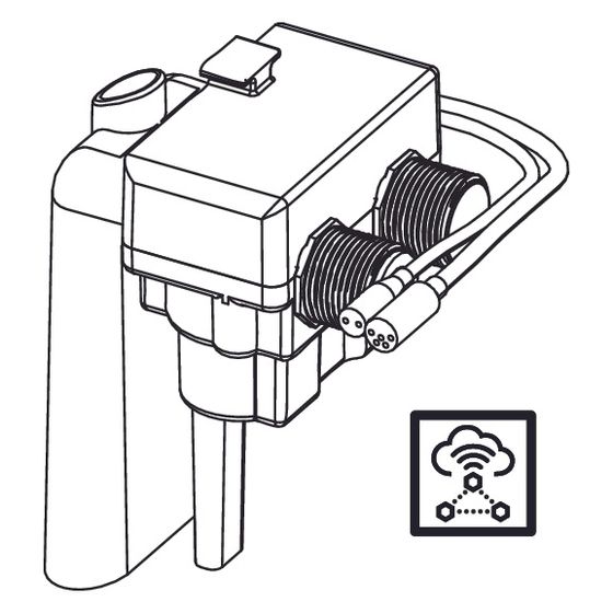 Tece Hygienespüleinheit IoT für WC-Modul mit Hygienespülfunktion, 9820618