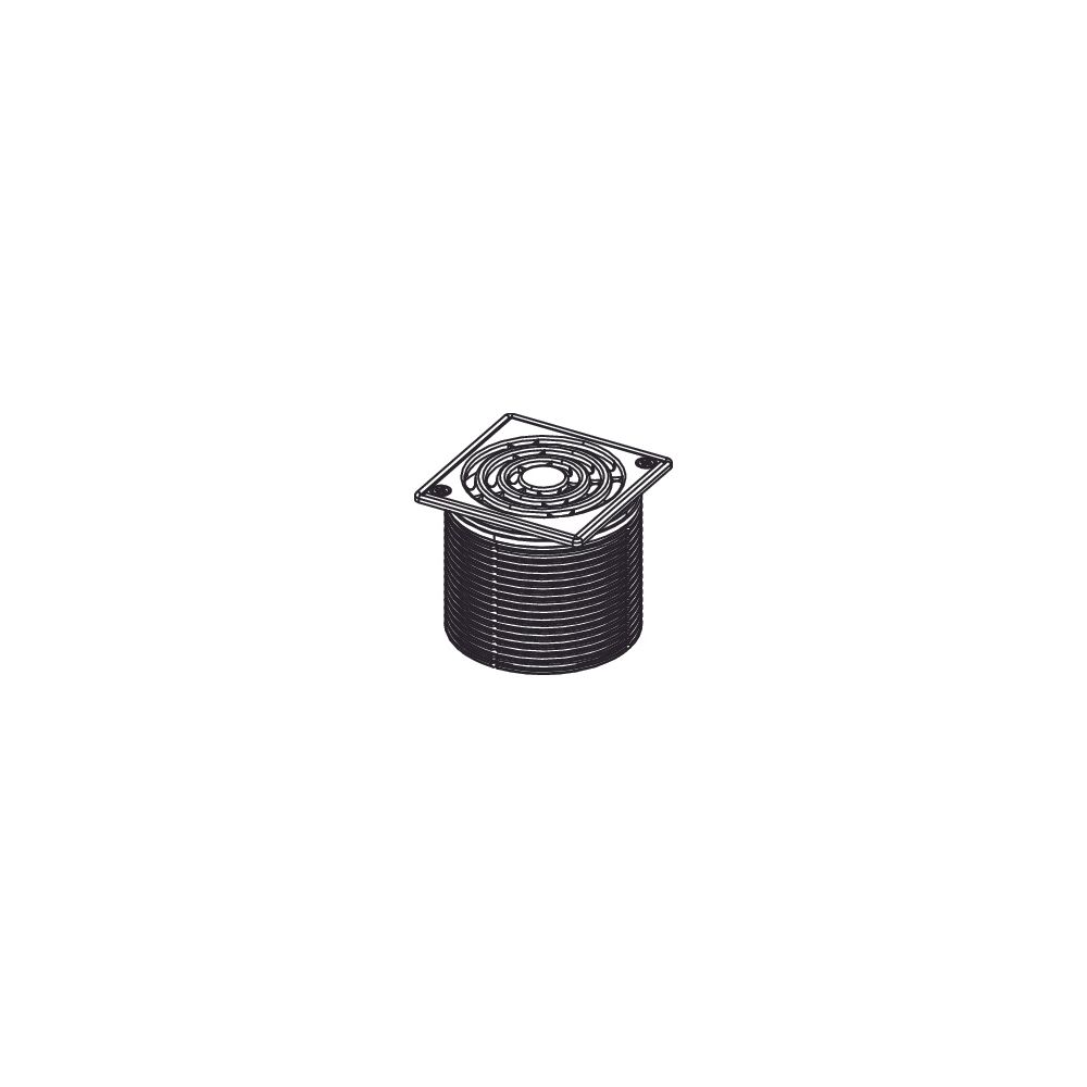Tece drainpoint S Rostrahmen 100x100mm inklusive Designrost verschraubbar, Edelstahl... TECE-3660009 4027255034563 (Abb. 2)