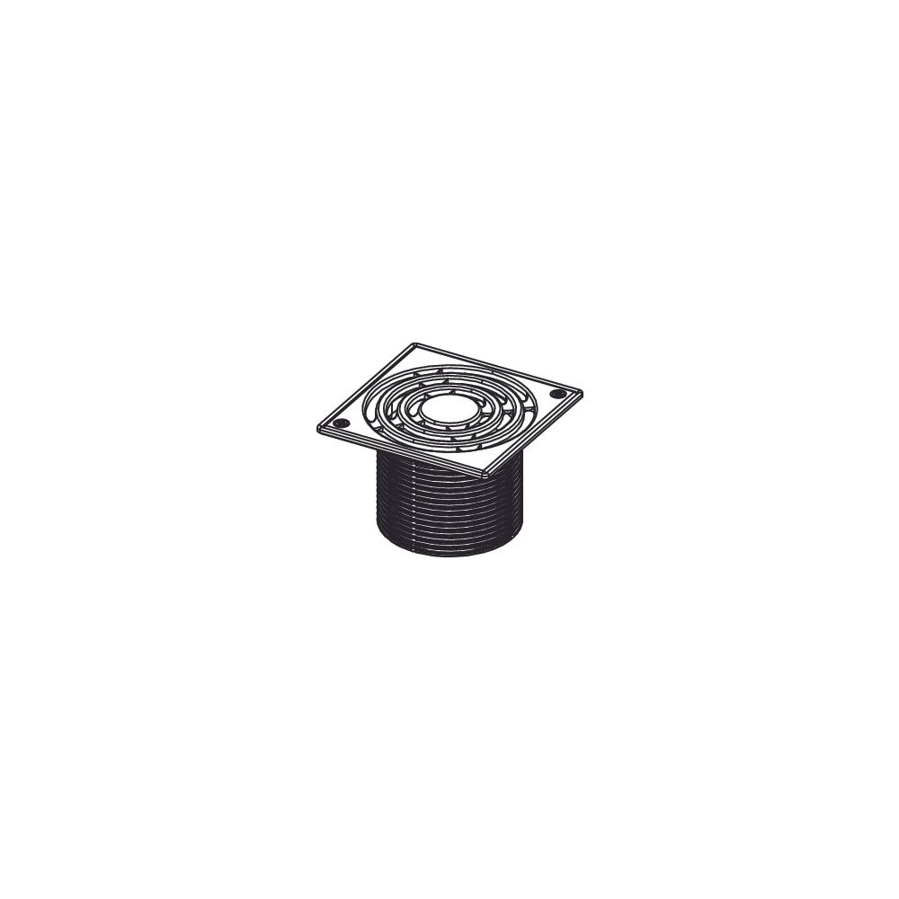 Tece drainpoint S Rostrahmen 150x150mm inklusive Standardrost verschraubbar, Edelstahl... TECE-3660010 4027255034570 (Abb. 2)