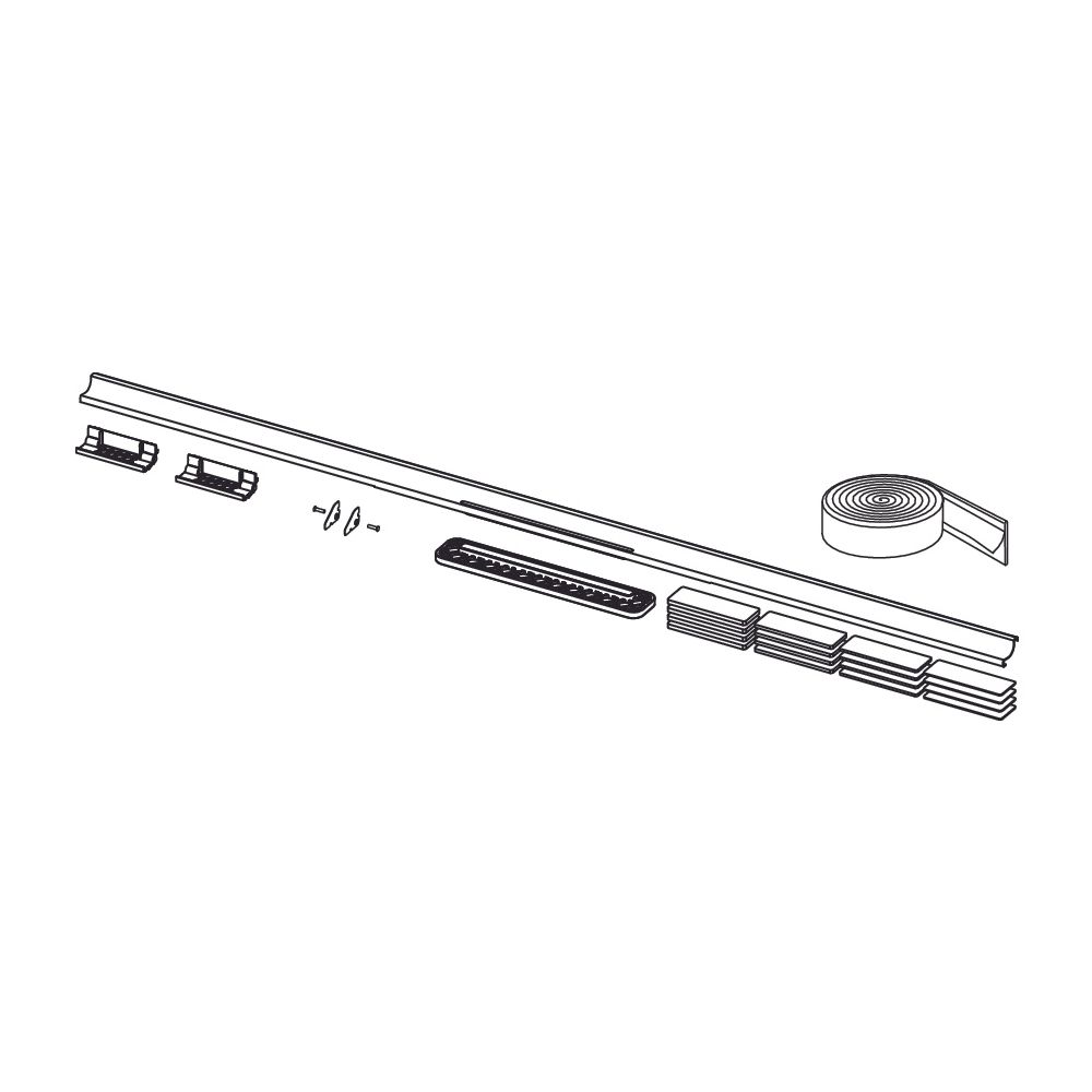 Tece drainway Duschprofil mit farbiger Oberfläche, 1100mm, Bronze gebürstet... TECE-691140 4027255131743 (Abb. 2)