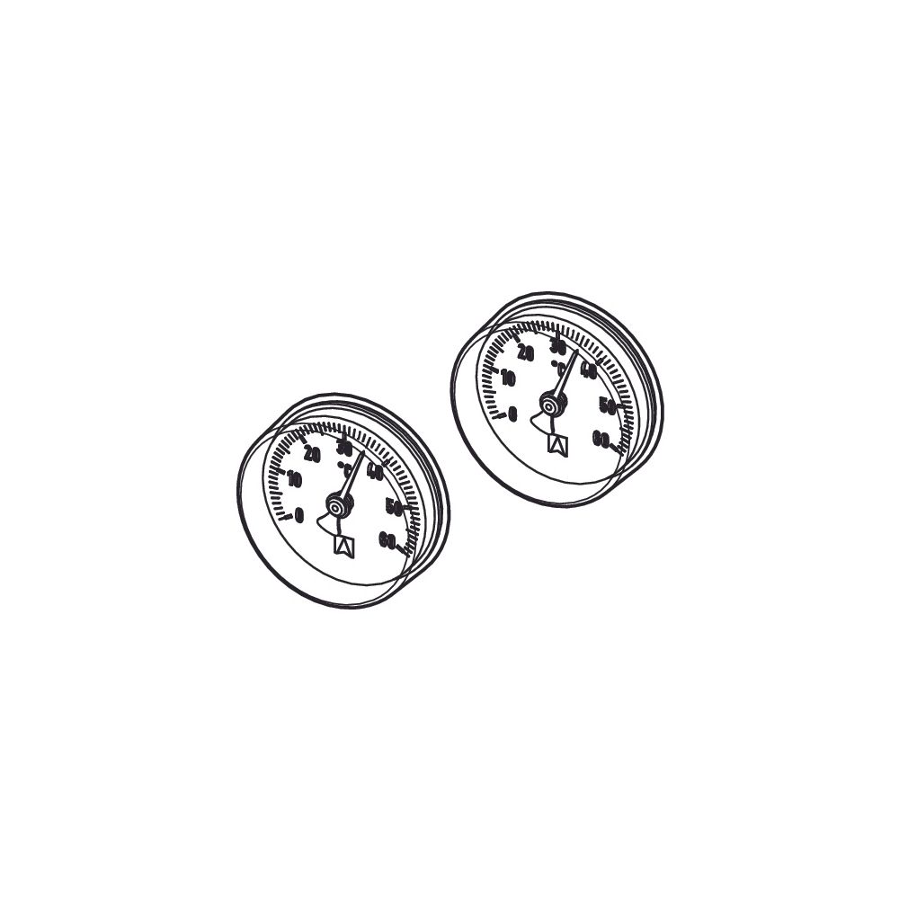 Tece floor Thermometer, Set für Komfort Heizkreisverteiler, 0-60 Grad C... TECE-77311320 4027255131521 (Abb. 2)