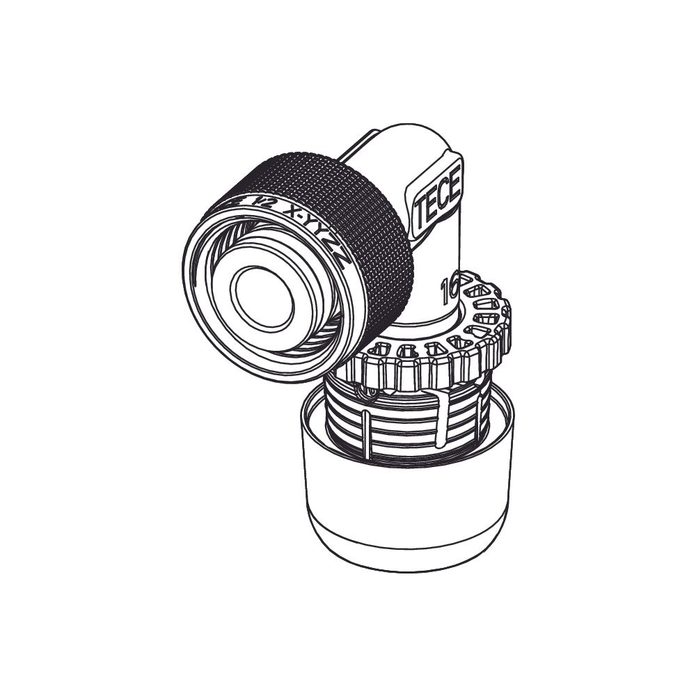 Tece logo-Ax Schnelladapter Winkel 90Grad Dimension 16mm x 1/2", Siliziumbronze... TECE-8804802 4027255098923 (Abb. 2)