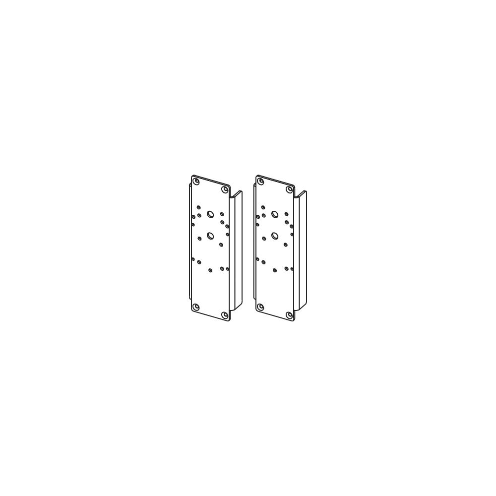 Tece profil Stahlplattenset zur Aufnahme von Stützklappgriffen E... TECE-9042016 4027255026841 (Abb. 2)