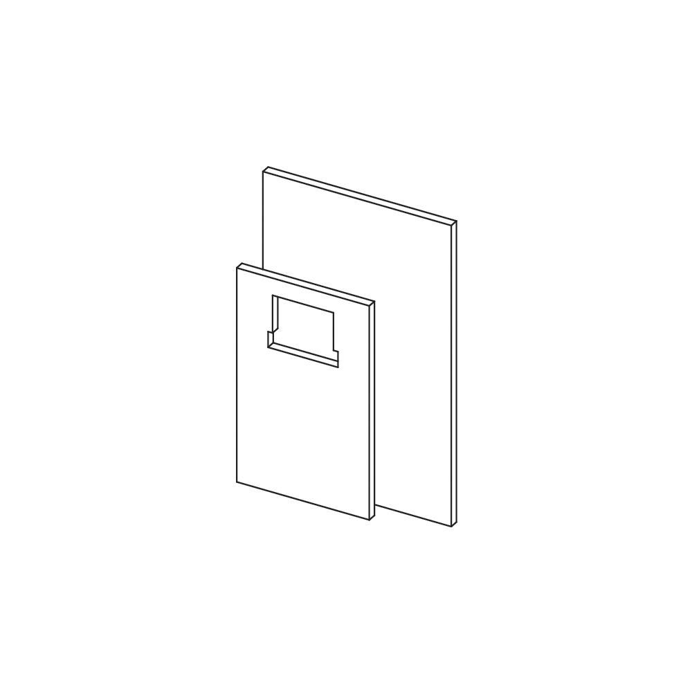 Tece profil Brandschutzplattenset für Standard WC-Module mit Tece Spülkasten... TECE-9200017 4027255026773 (Abb. 2)