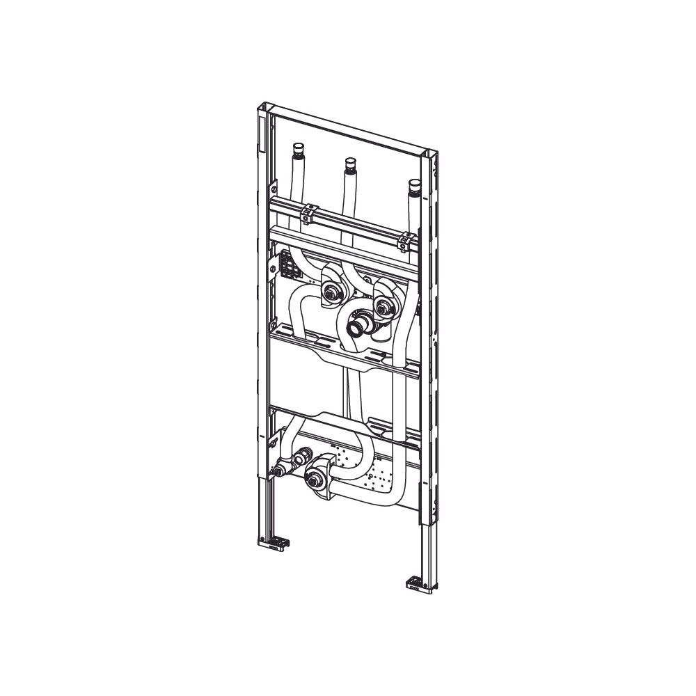 Tece profil Waschtischmodul zur asymmetrischen Montage für Durchlauferhitzer und Waschtis... TECE-9310024 4027255131538 (Abb. 2)