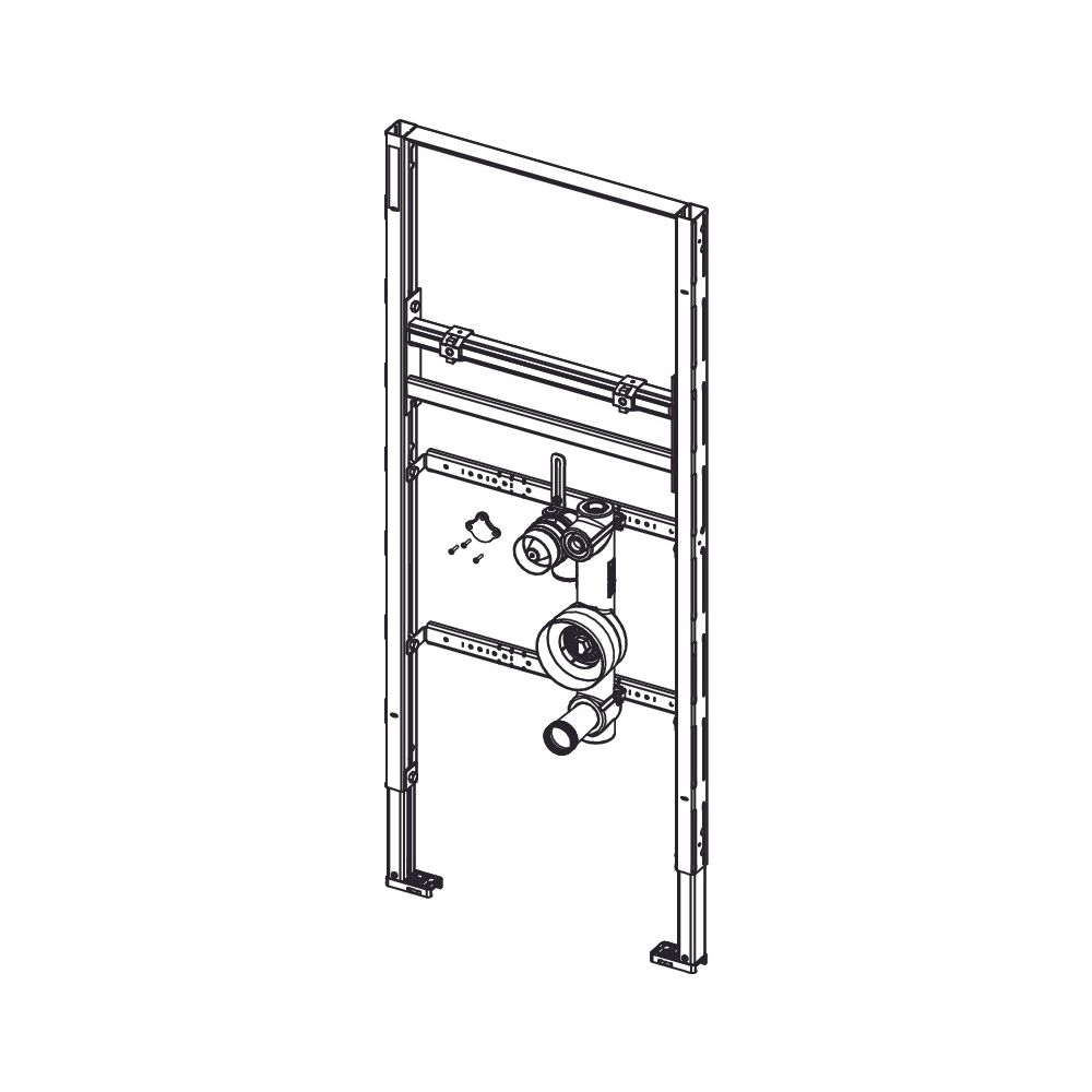 Tece profil Waschtischmodul mit 1 Montageblock zur Aufnahme einer Wasserzähler-Messkapsel... TECE-9310026 4027255131576 (Abb. 2)