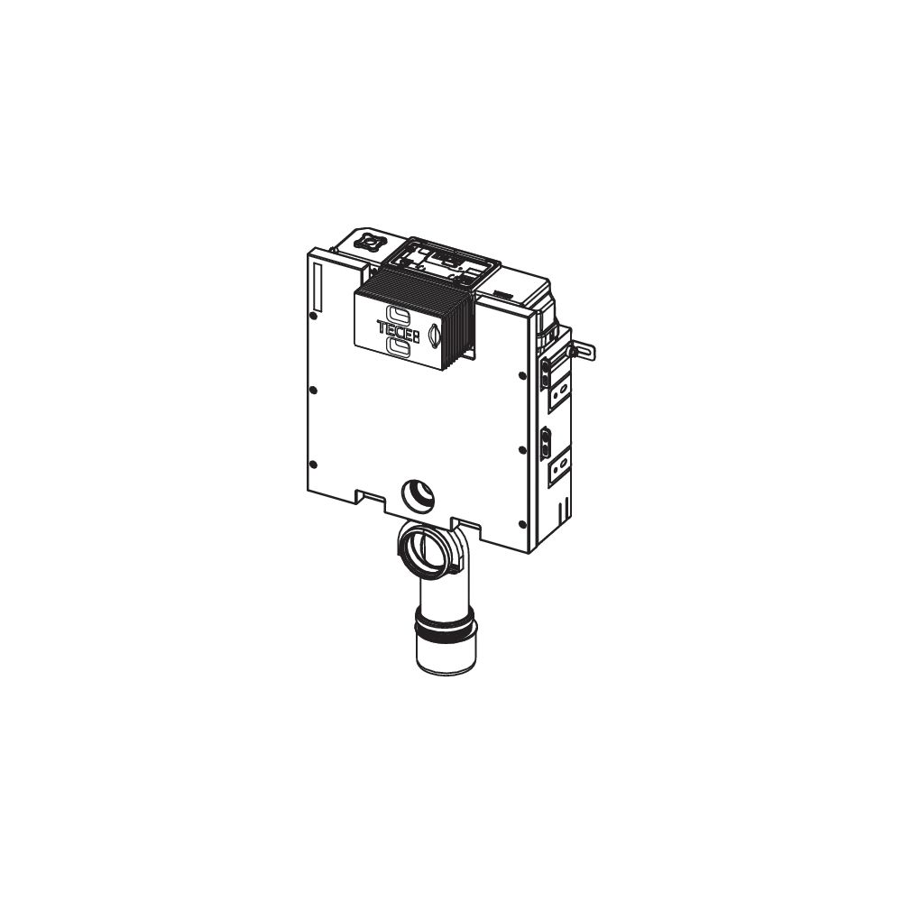 Tece box WC-Modul mit Uni-Spülkasten und Fliesenträger-Front, Bauhöhe 820mm... TECE-9375300 4027255085954 (Abb. 2)