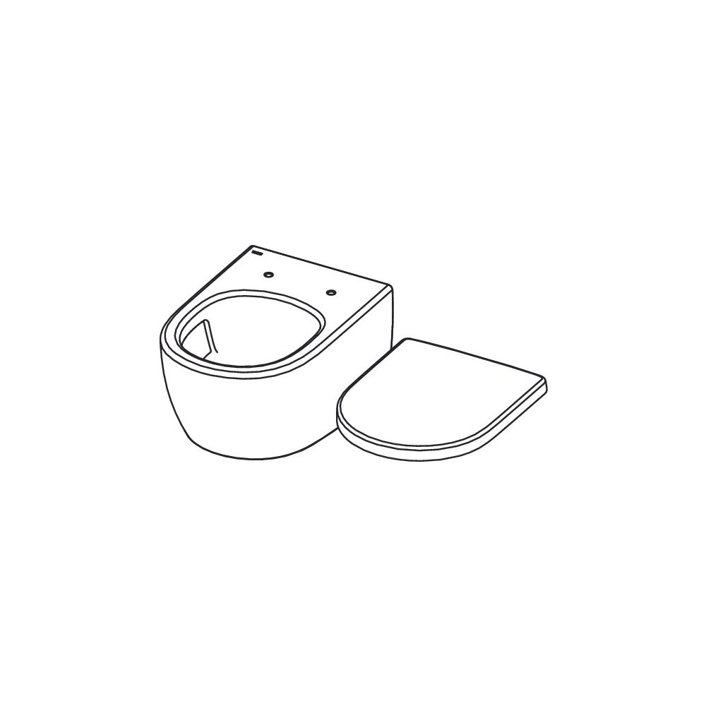 Tece loft WC-Keramik Set mit cyclon flush und WC-Sitz im klassisch-hohen Design... TECE-9700224 4027255131828 (Abb. 3)