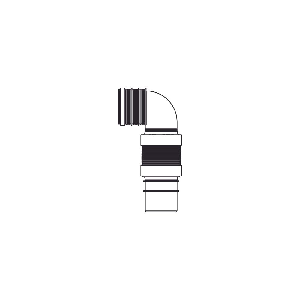 Tece WC-Anschlussbogen DN 90, flexibel... TECE-9820317 4027255041219 (Abb. 2)