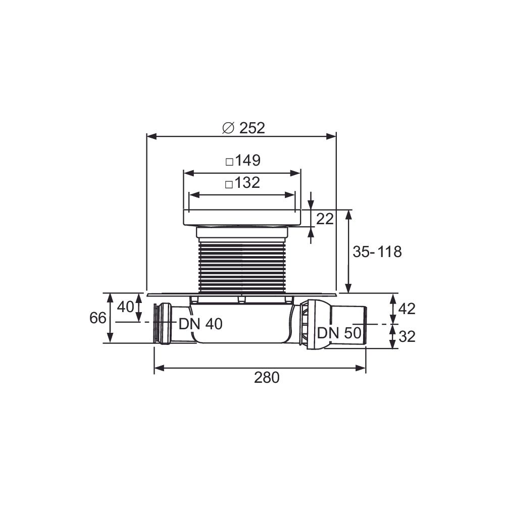Tece drainpoint Ablaufset S 116 superflach mit Seal System, Universalflansch, befliesbare... TECE-3601108 4027255131019 (Abb. 3)