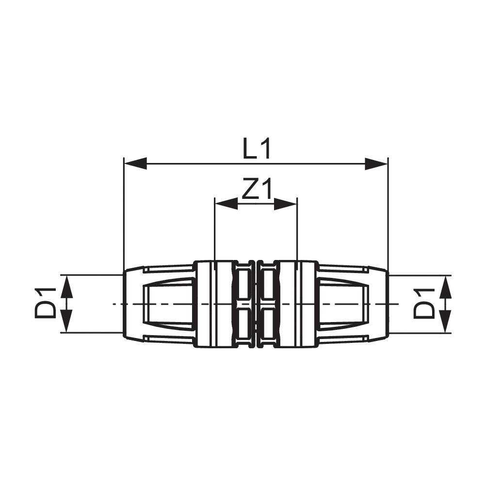 Tece logo-Push Kupplung Dimension 25x25mm, PPSU... TECE-8710525 4027255020146 (Abb. 3)
