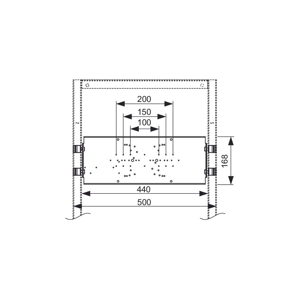 Tece profil Armaturentraverse mit Fußbremsen für UP- und AP-Armaturen zum nachträglichen ... TECE-9020061 4027255131668 (Abb. 3)