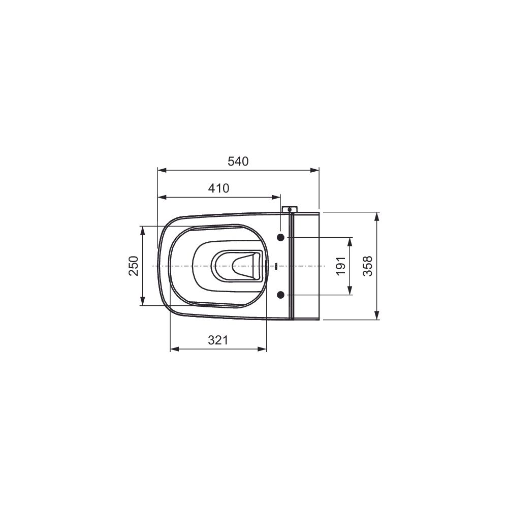 Tece one Set Dusch-WC Kaltwasseranschluss und Dusch-WC/WC Sitz mit Deckel classic... TECE-9700212 4027255131255 (Abb. 5)