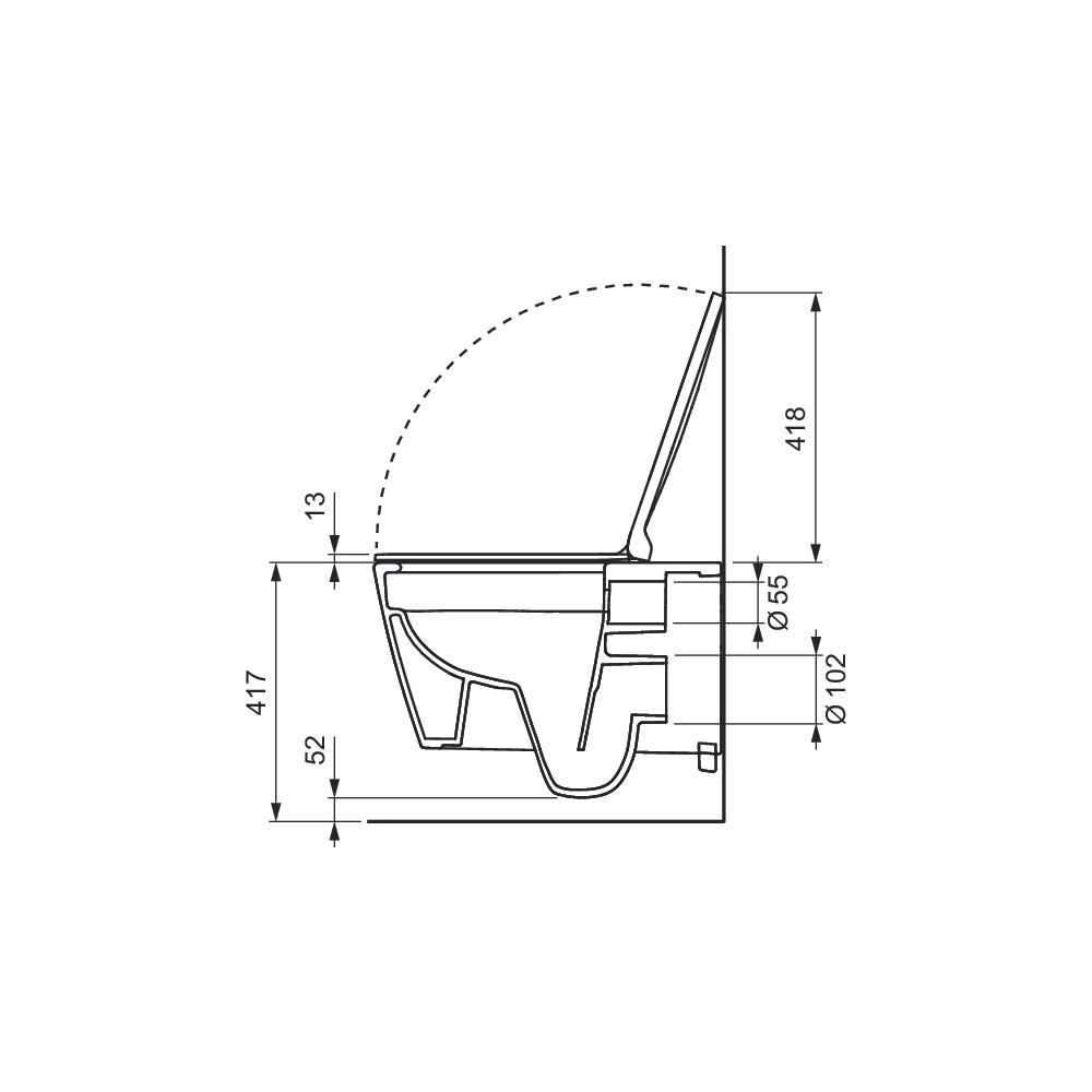 Tece one Set Warm-/Kaltwasser und Dusch-WC/WC Sitz Tece neo/one mit Deckel slim... TECE-9700213 4027255098862 (Abb. 5)