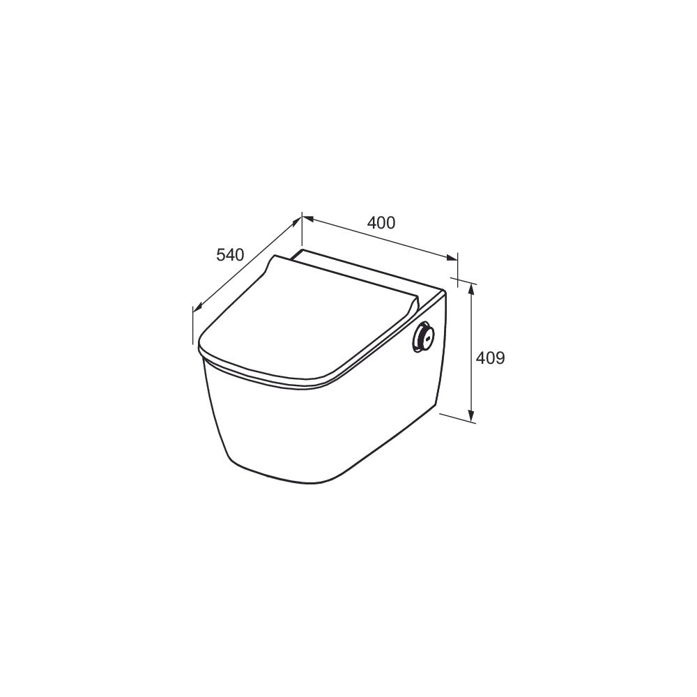 Tece one Set Warm-/Kaltwasser und Dusch-WC/WC Sitz Tece neo/one mit Deckel slim... TECE-9700213 4027255098862 (Abb. 7)