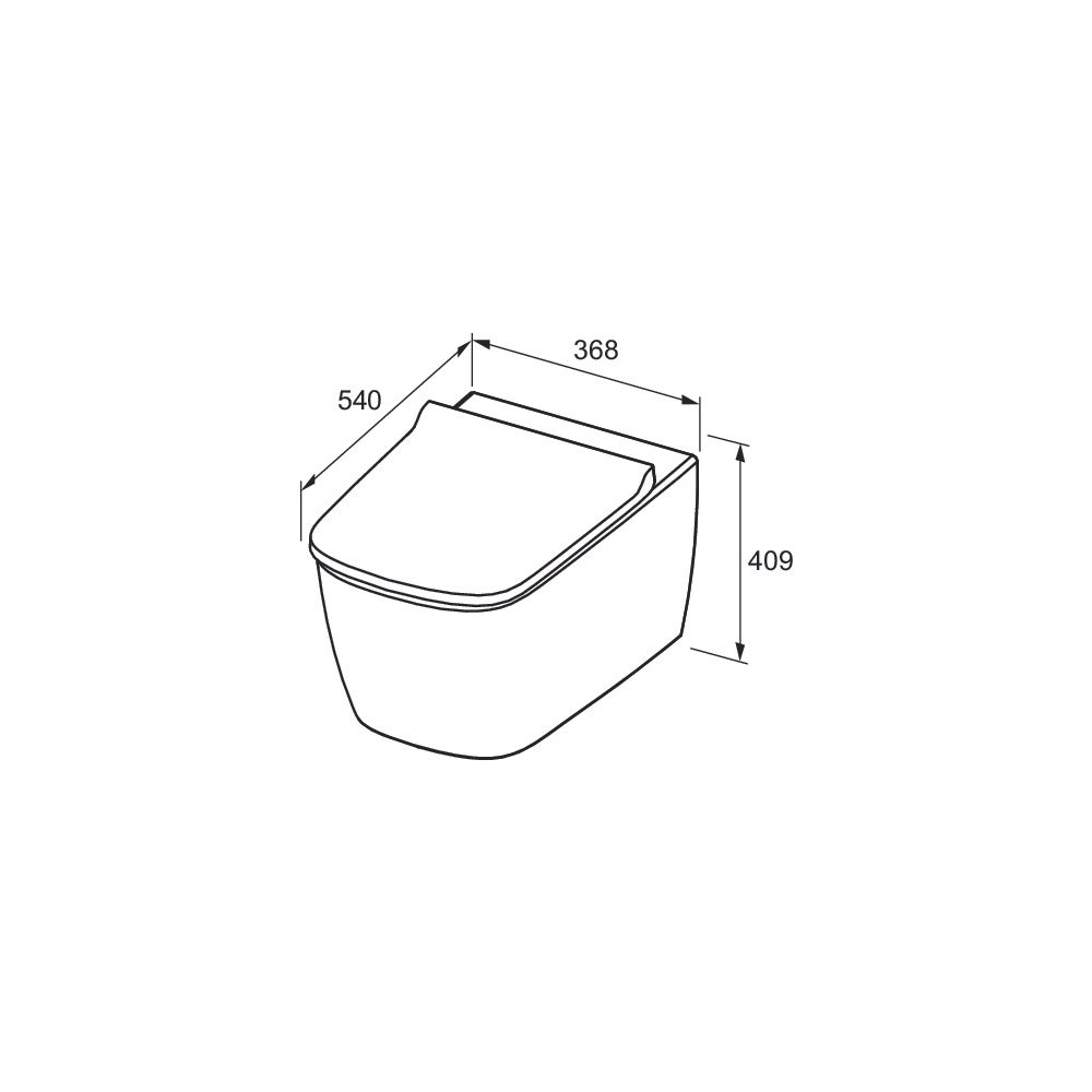 Tece neo Set ohne Duschfunktion und Dusch-WC/WC-Sitz Tece neo/one mit Deckel slim... TECE-9700215 4027255098893 (Abb. 7)