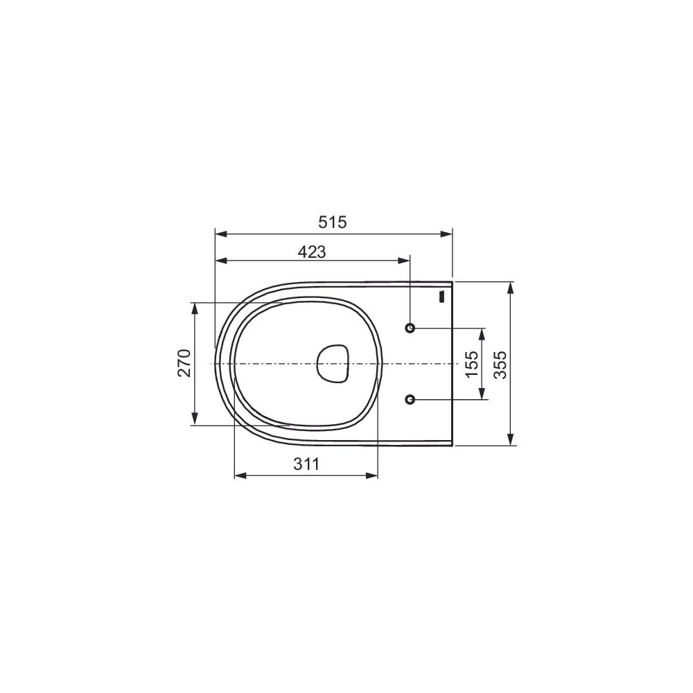 Tece loft WC-Keramik Set mit cyclon flush und WC-Sitz im klassisch-hohen Design... TECE-9700224 4027255131828 (Abb. 6)
