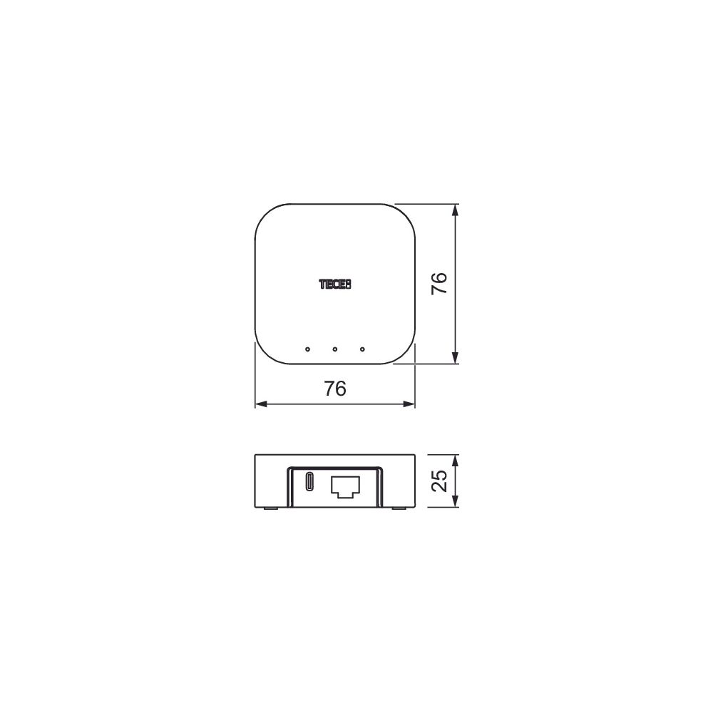 Tece Gateway, Datenschnittstelle zwischen Tece-Hygienespülungen und der smartconnect Web-... TECE-9810013 4027255131347 (Abb. 3)