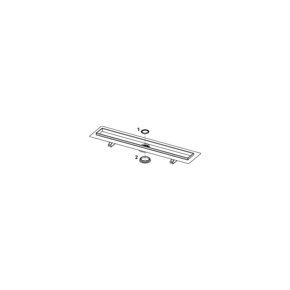 Tece drainline Duschrinne mit Seal System Dichtband 1500mm, Mattschwarz beschichtet... TECE-601505 4027255095526 (Abb. 4)