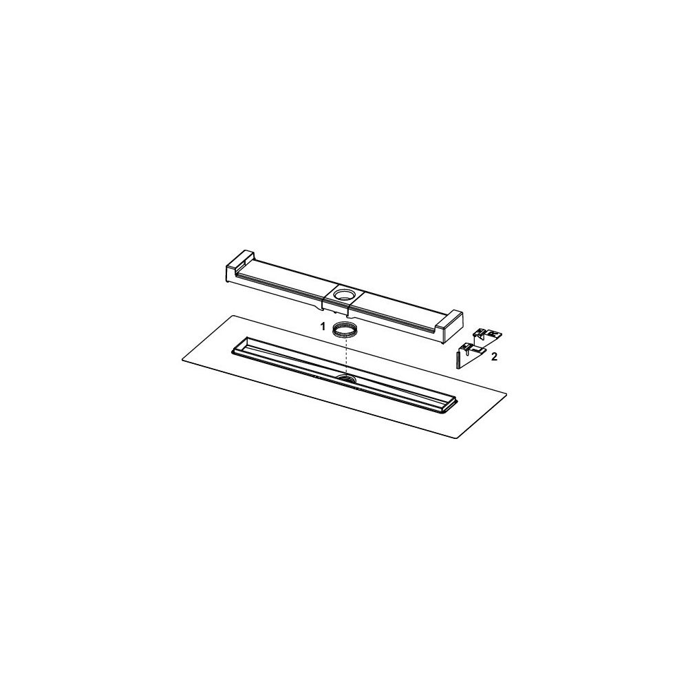 Tece drainline Evo Duschrinne farbig beschichtet, mattweiß 900mm... TECE-600908 4027255095663 (Abb. 4)